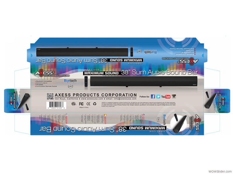 Axess SBBT1206 Maximum Sound Soundbar