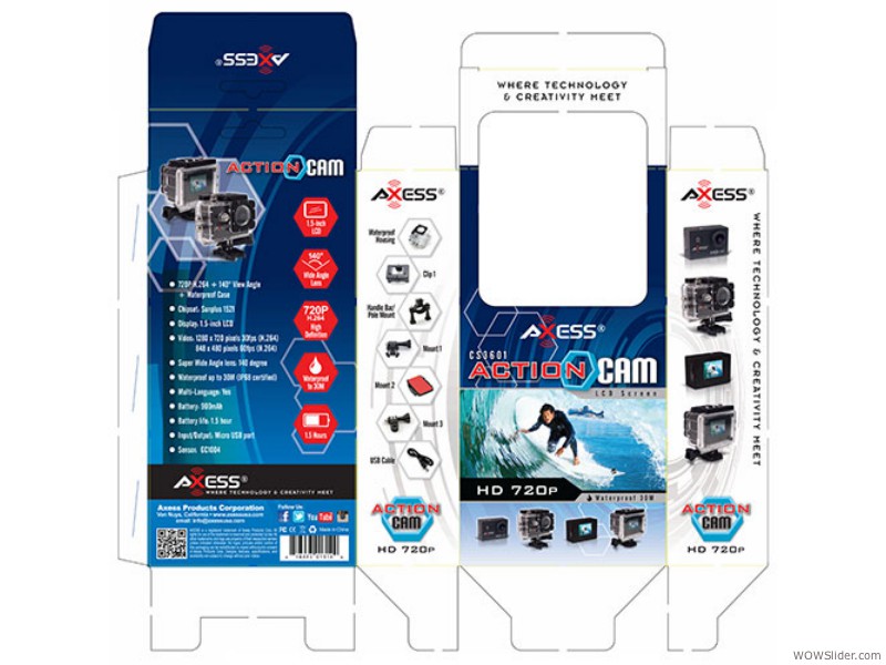 Axess CS3601 ActionCam 720p