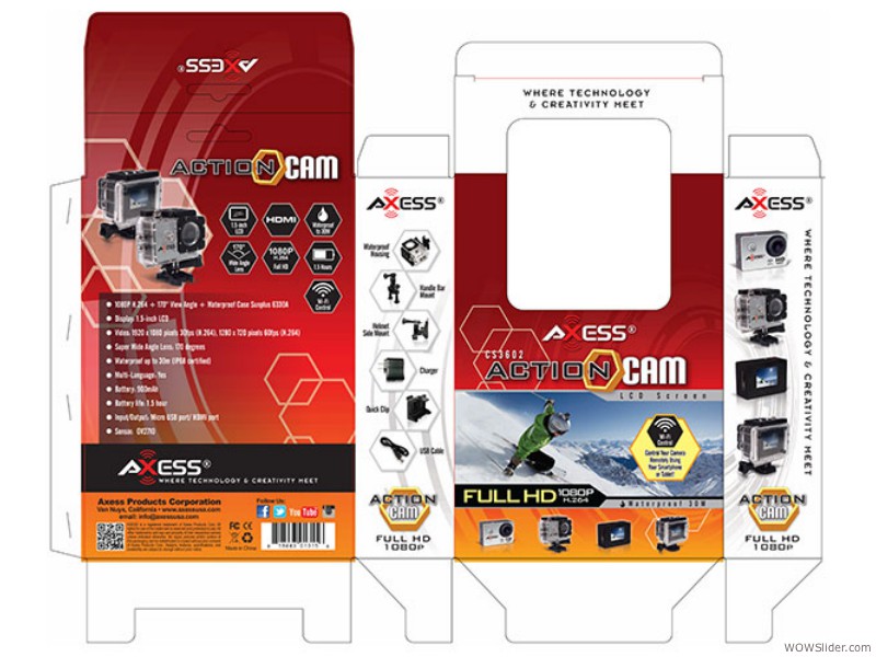 Axess CS3602 ActionCam 1080p