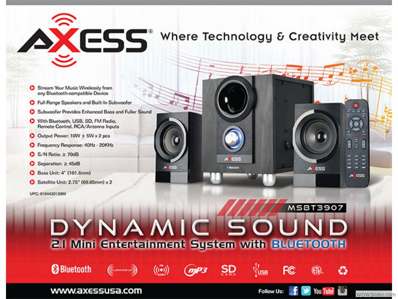 Axess MSBT3907 2.1 Shelf System